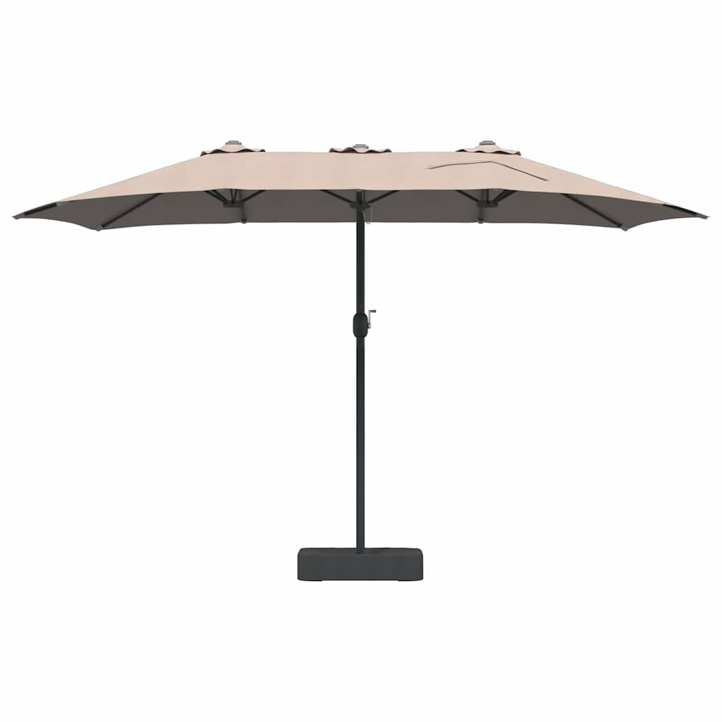 Garten-Sonnenschirm Taupe 385 x 209 x 244 cm