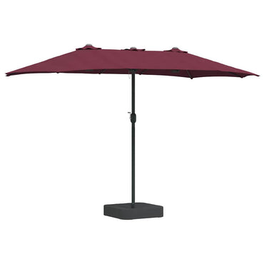 vidaXL Garten-Sonnenschirm Bordeauxrot 385 x 209 x 244 cm