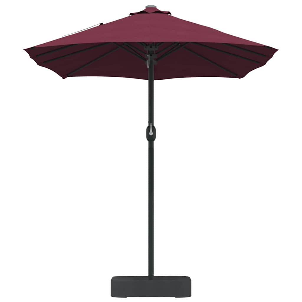 vidaXL Garten-Sonnenschirm Bordeauxrot 385 x 209 x 244 cm