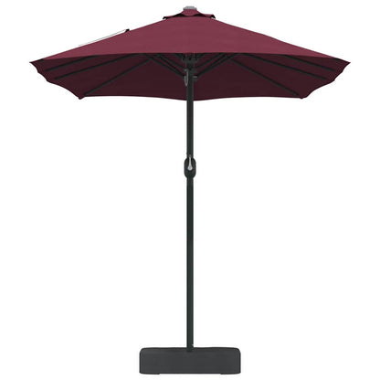 vidaXL Garten-Sonnenschirm Bordeauxrot 385 x 209 x 244 cm