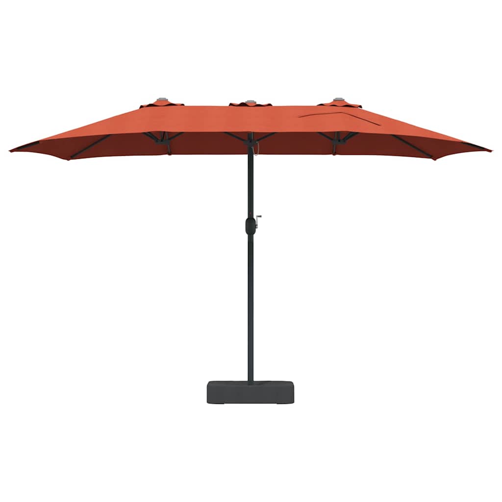 vidaXL Garten-Sonnenschirm Terrakotta 385 x 209 x 244 cm