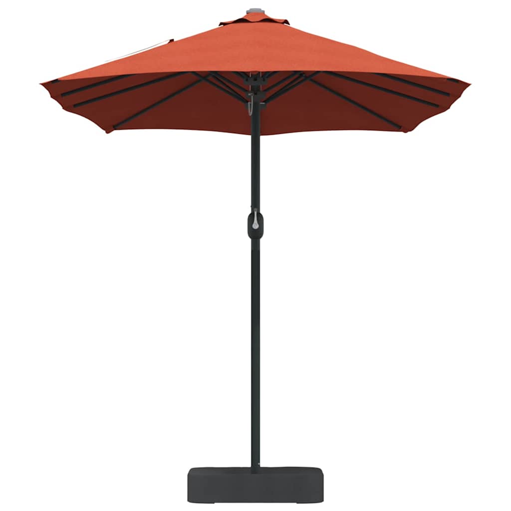 vidaXL Garten-Sonnenschirm Terrakotta 385 x 209 x 244 cm