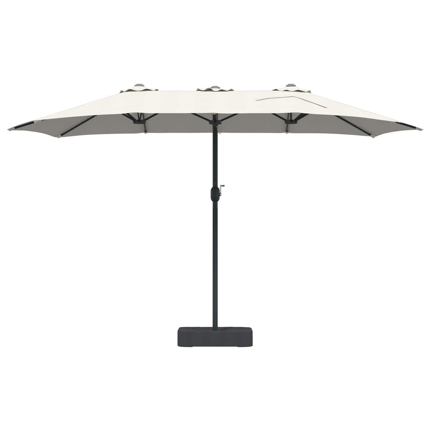 vidaXL Garten-Sonnenschirm Sand und Anthrazit 385 x 209 x 244 cm
