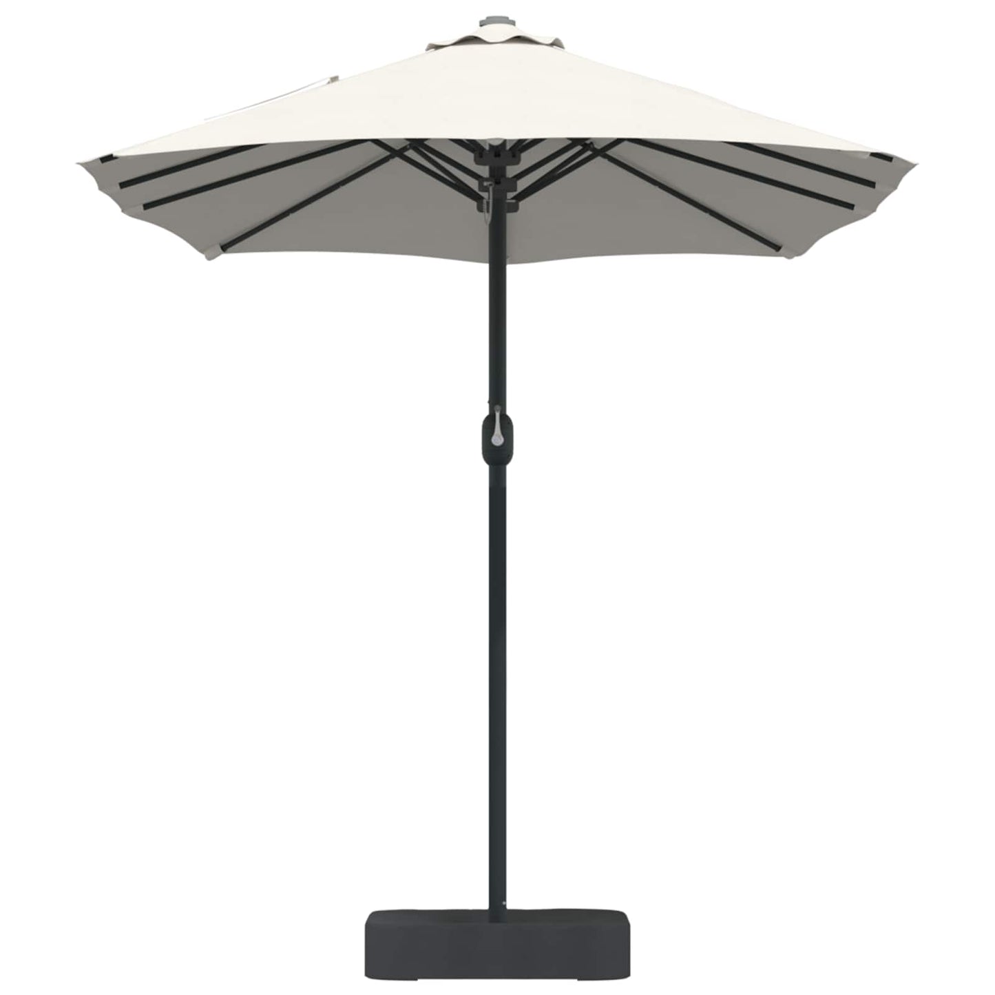 vidaXL Garten-Sonnenschirm Sand und Anthrazit 385 x 209 x 244 cm