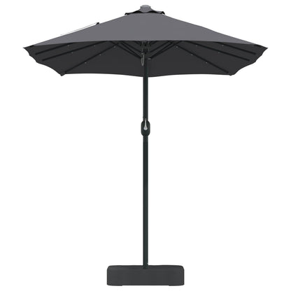vidaXL Garten-Sonnenschirm Anthrazit 385 x 209 x 244 cm Polyester
