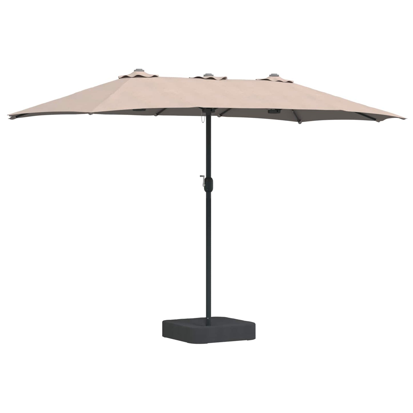Garten-Sonnenschirm Taupe 385 x 209 x 244 cm Polyester