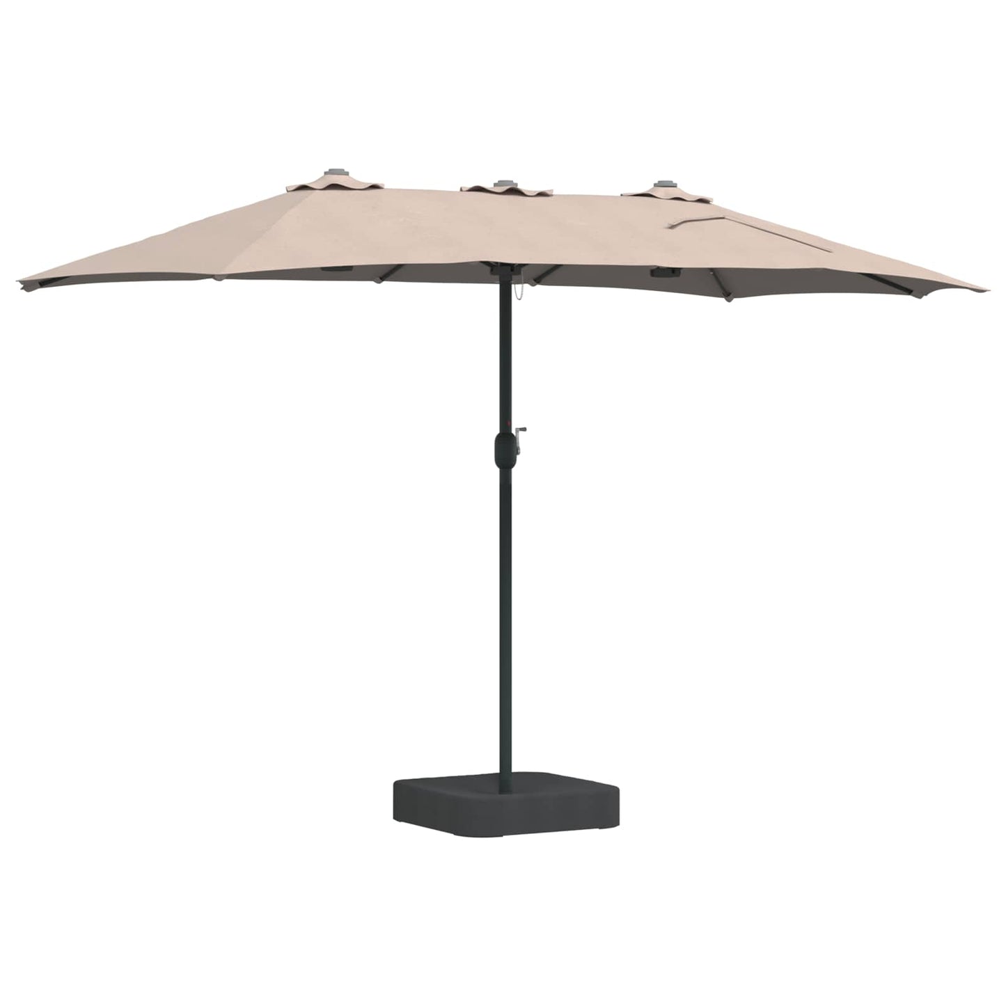 Garten-Sonnenschirm Taupe 385 x 209 x 244 cm Polyester