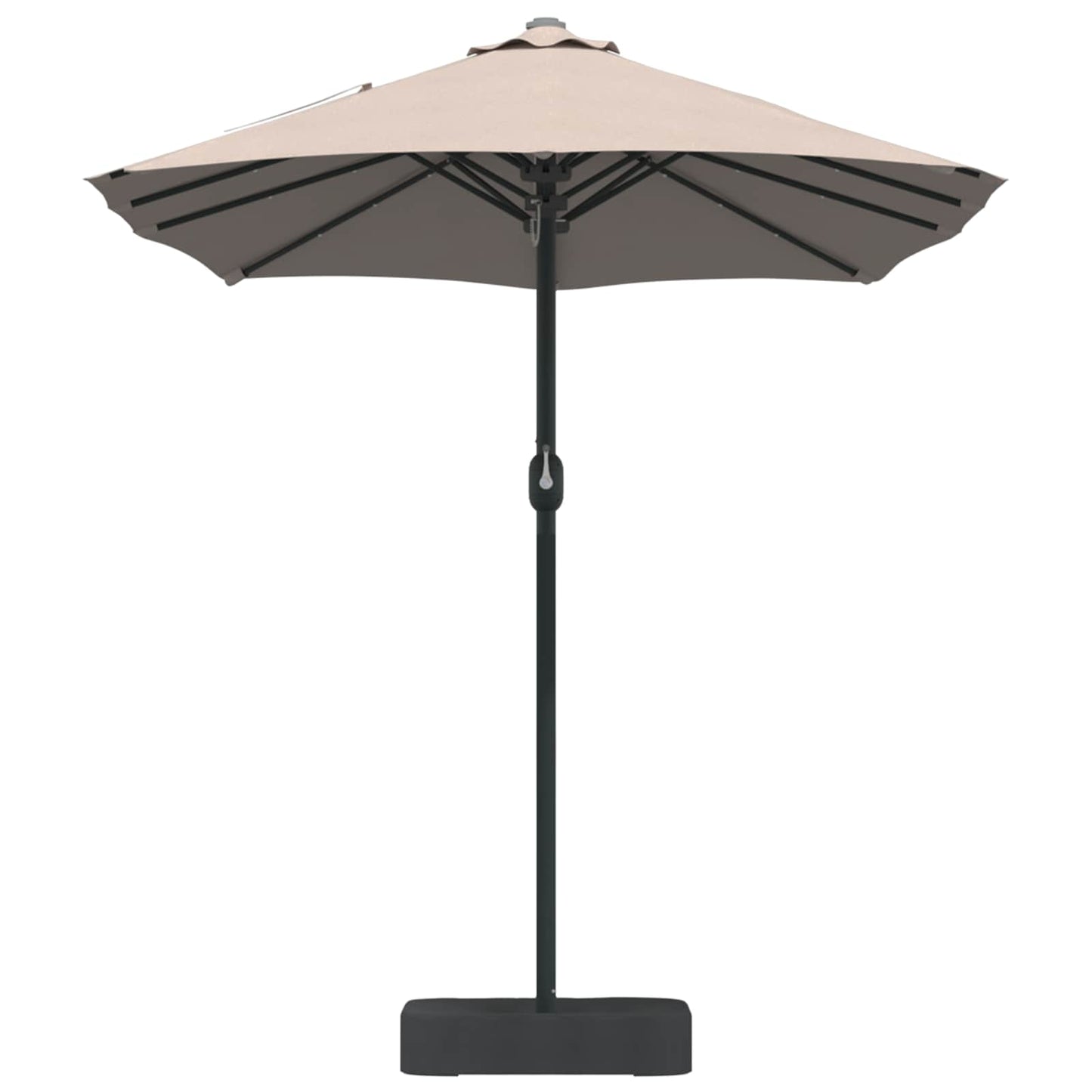 Garten-Sonnenschirm Taupe 385 x 209 x 244 cm Polyester