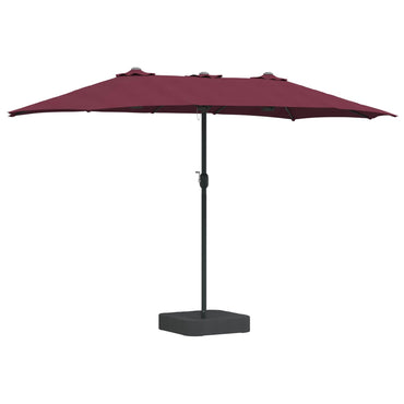 vidaXL Garten-Sonnenschirm Bordeauxrot 385 x 209 x 244 cm Polyester