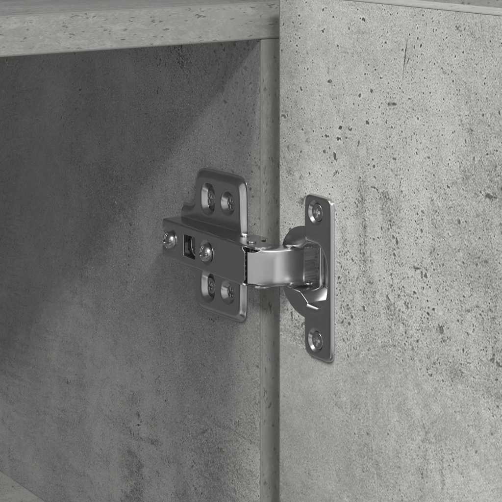 Sideboard Beton Grau 116 x 30 x 75 cm Holzwerkstoff