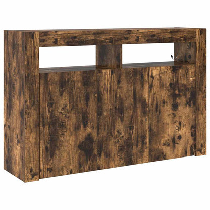 Sideboard Geräucherte Eiche 116 x 30 x 75 cm Holzwerkstoff