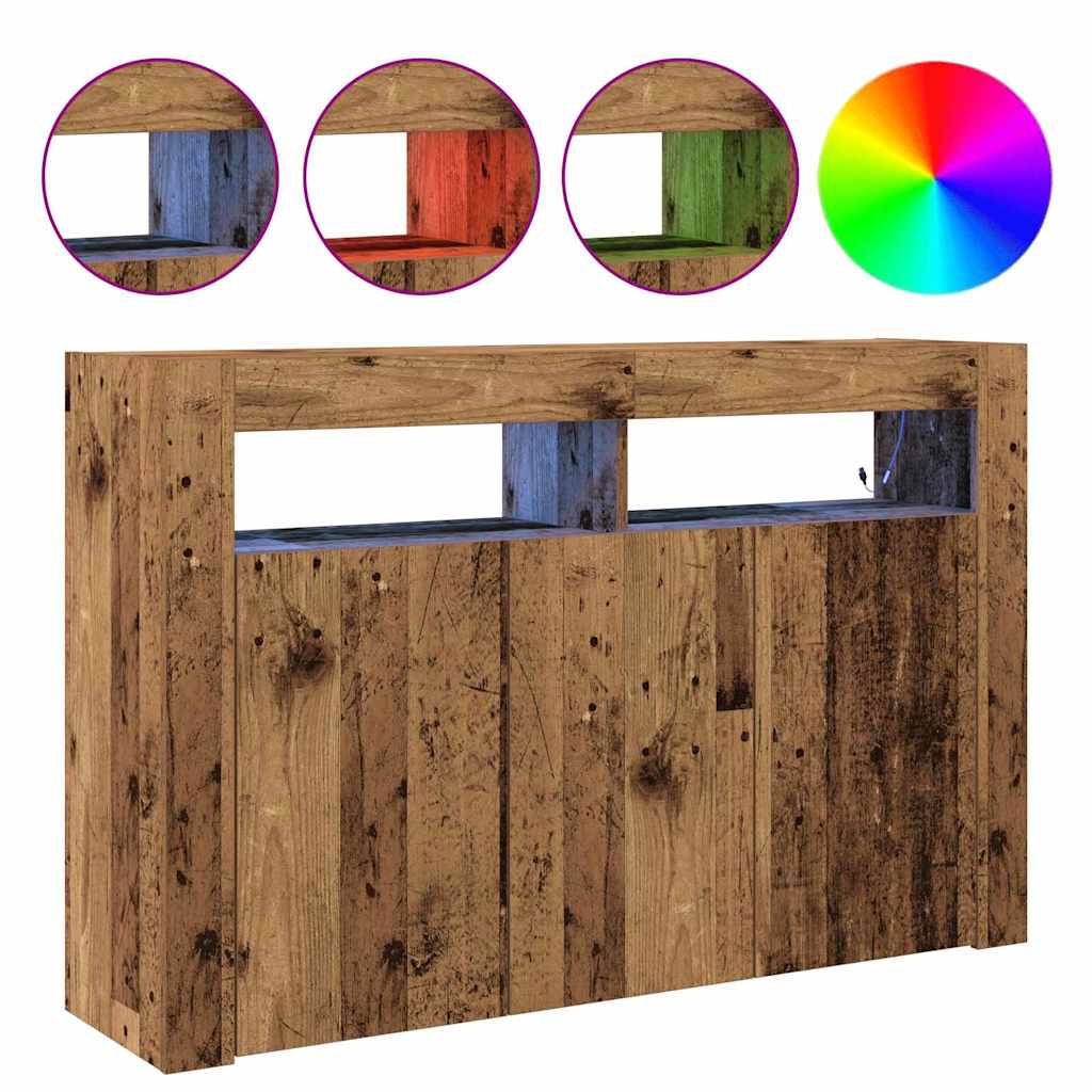 Sideboard Altholz 116 x 30 x 75 cm Holzwerkstoff