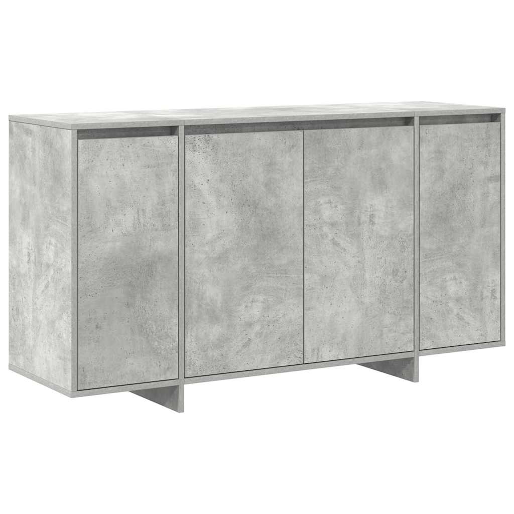 Sideboard Beton Grau 135 x 41 x 75 cm Holzwerkstoff
