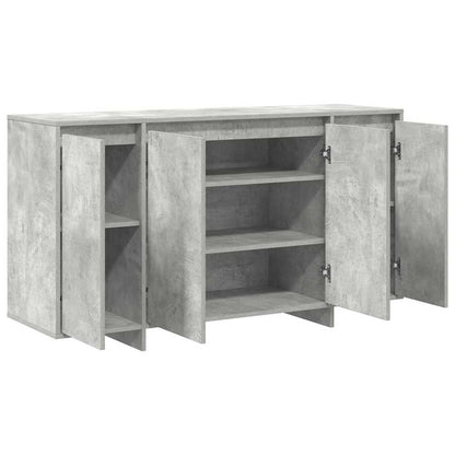 Sideboard Beton Grau 135 x 41 x 75 cm Holzwerkstoff