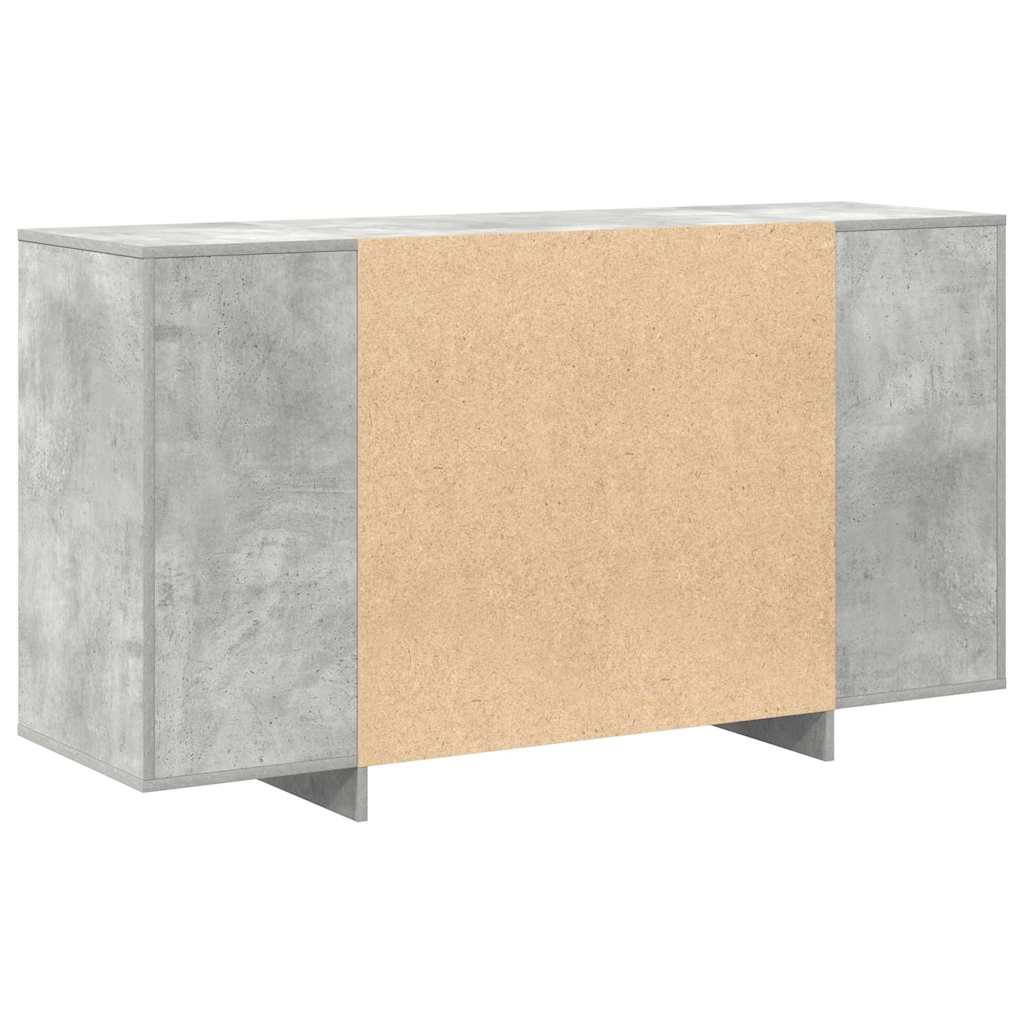 Sideboard Beton Grau 135 x 41 x 75 cm Holzwerkstoff