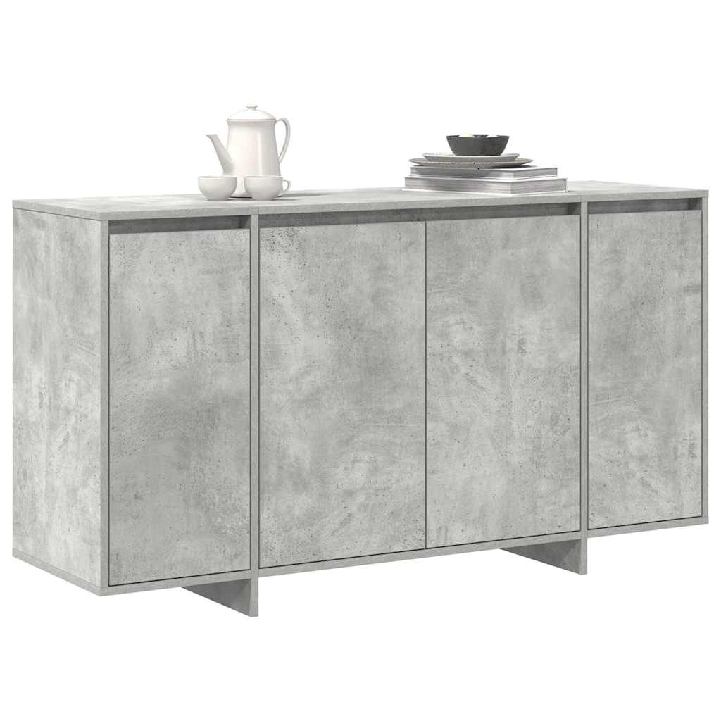Sideboard Beton Grau 135 x 41 x 75 cm Holzwerkstoff