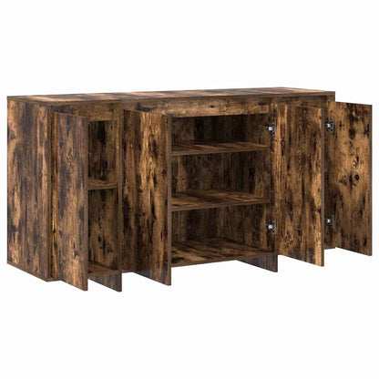Sideboard Geräucherte Eiche 135 x 41 x 75 cm Holzwerkstoff
