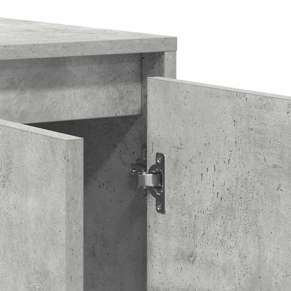Sideboard Betongrau 120 x 41 x 75 cm Holzwerkstoff
