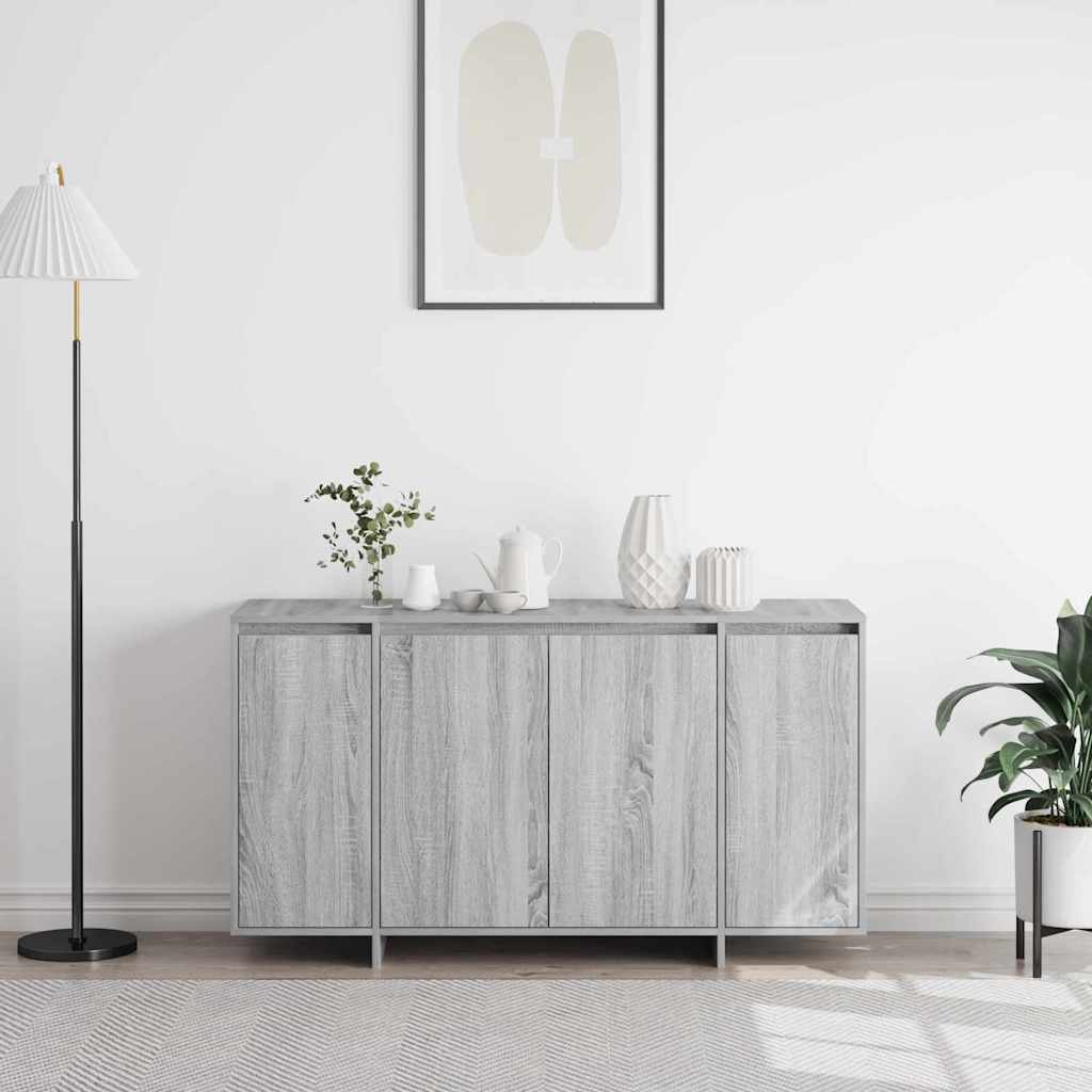 Sideboard Grau Sonoma 120 x 41 x 75 cm Holzwerkstoff
