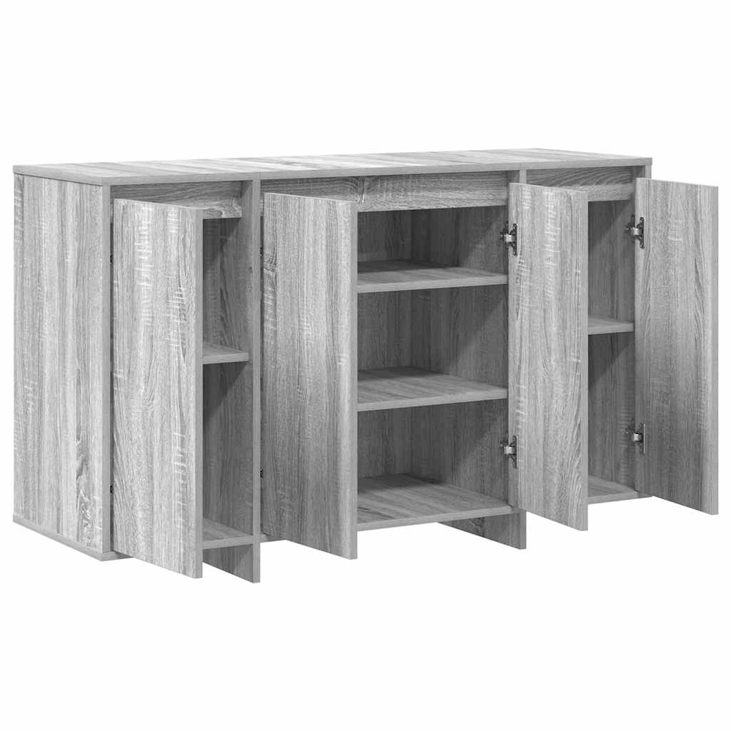 Sideboard Grau Sonoma 120 x 41 x 75 cm Holzwerkstoff