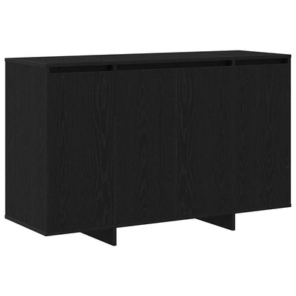 Sideboard Schwarz Eichen-Optik 120 x 41 x 75 cm Holzwerkstoff