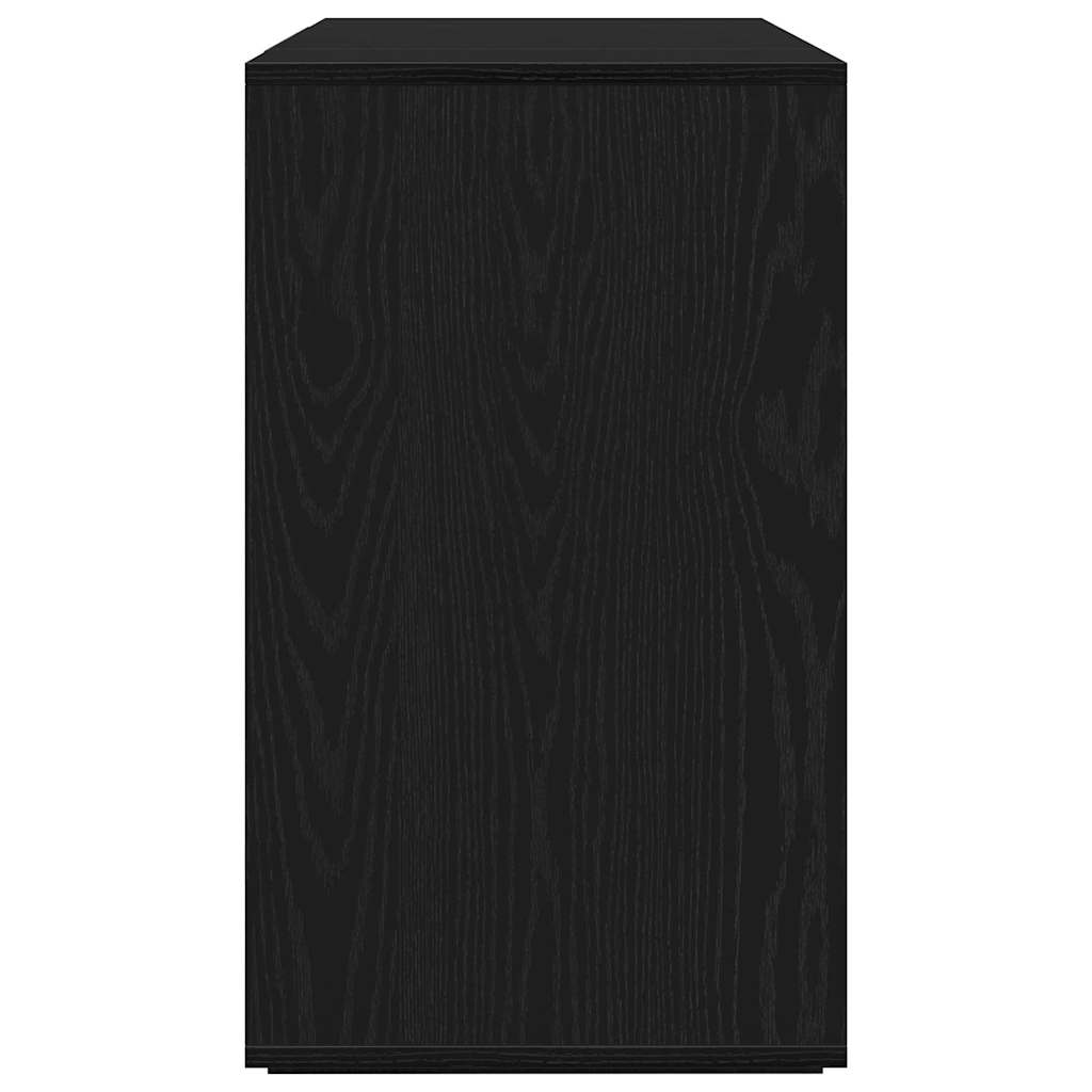 Sideboard Schwarz Eichen-Optik 120 x 41 x 75 cm Holzwerkstoff