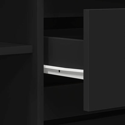 Sideboard mit Schubladen Schwarz 120 x 41 x 75 cm Holzwerkstoff