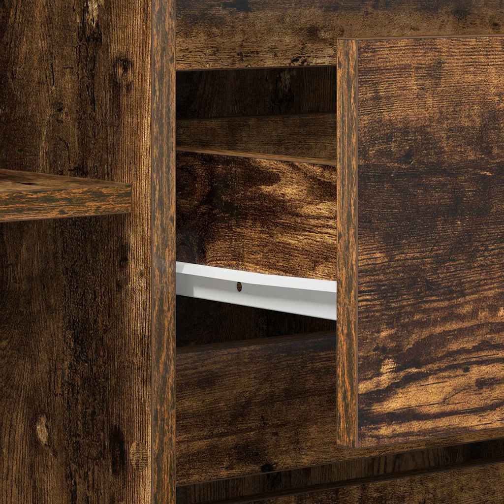 Sideboard Geräucherte Eiche 120 x 41 x 75 cm Holzwerkstoff