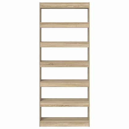 vidaXL Bücherregal Sonoma-Eiche 80 x 30 x 198 cm Holzwerkstoff