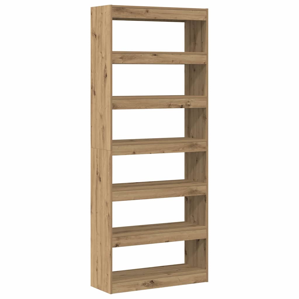 vidaXL Bücherregal Artisan-Eiche 80 x 30 x 198 cm Holzwerkstoff