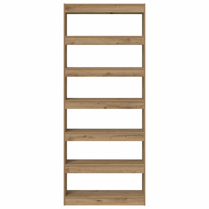 vidaXL Bücherregal Artisan-Eiche 80 x 30 x 198 cm Holzwerkstoff
