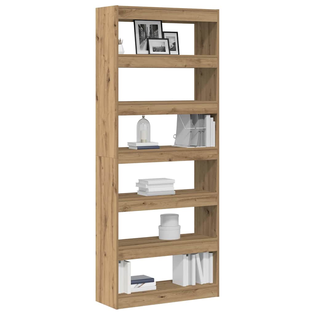 vidaXL Bücherregal Artisan-Eiche 80 x 30 x 198 cm Holzwerkstoff