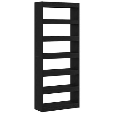 vidaXL Bücherregal Schwarz Eichen-Optik 80 x 30 x 198 cm Holzwerkstoff