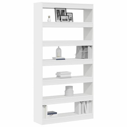 vidaXL Bücherregal Weiß 100 x 30 x 198 cm Holzwerkstoff