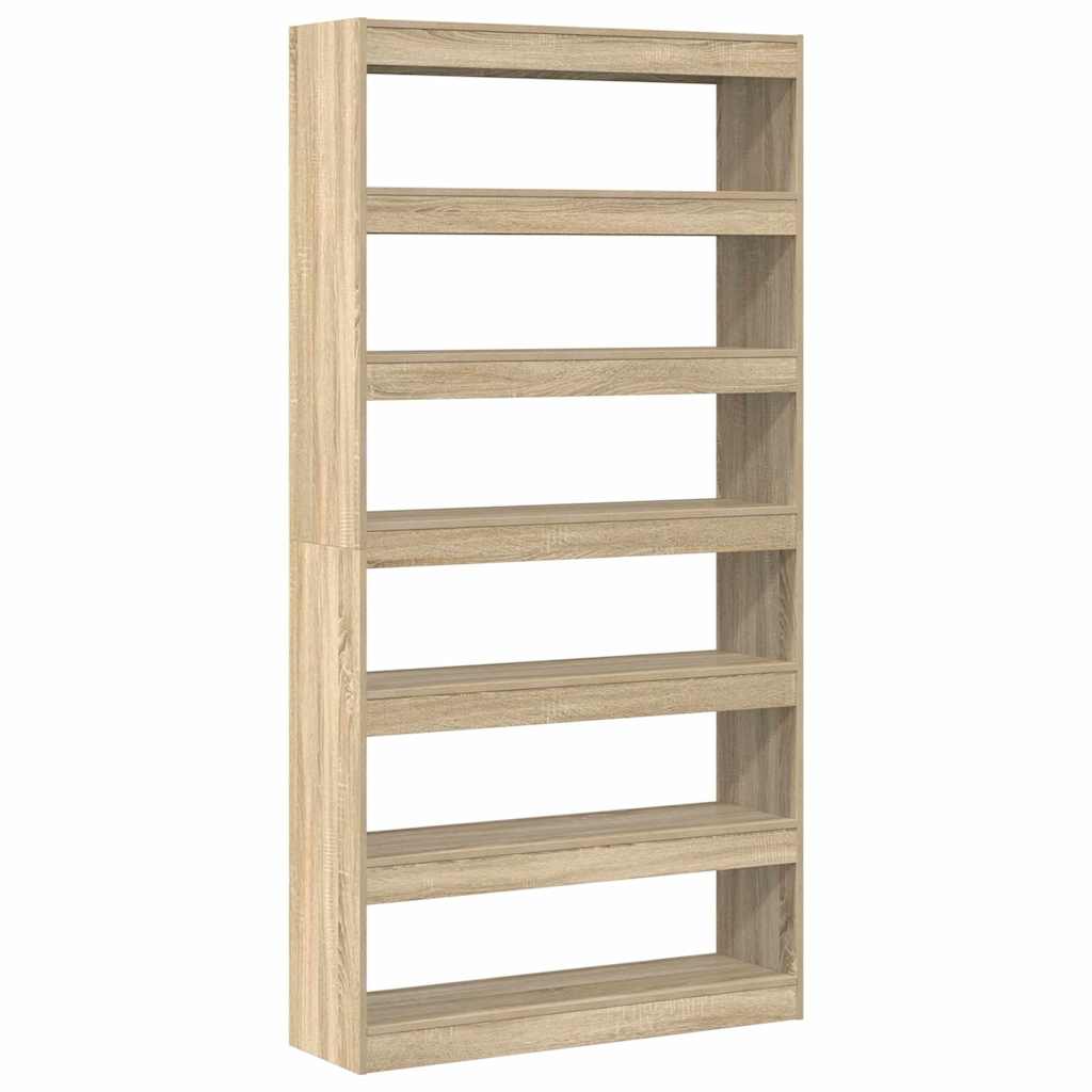 vidaXL Bücherregal Sonoma-Eiche 100 x 30 x 198 cm Holzwerkstoff