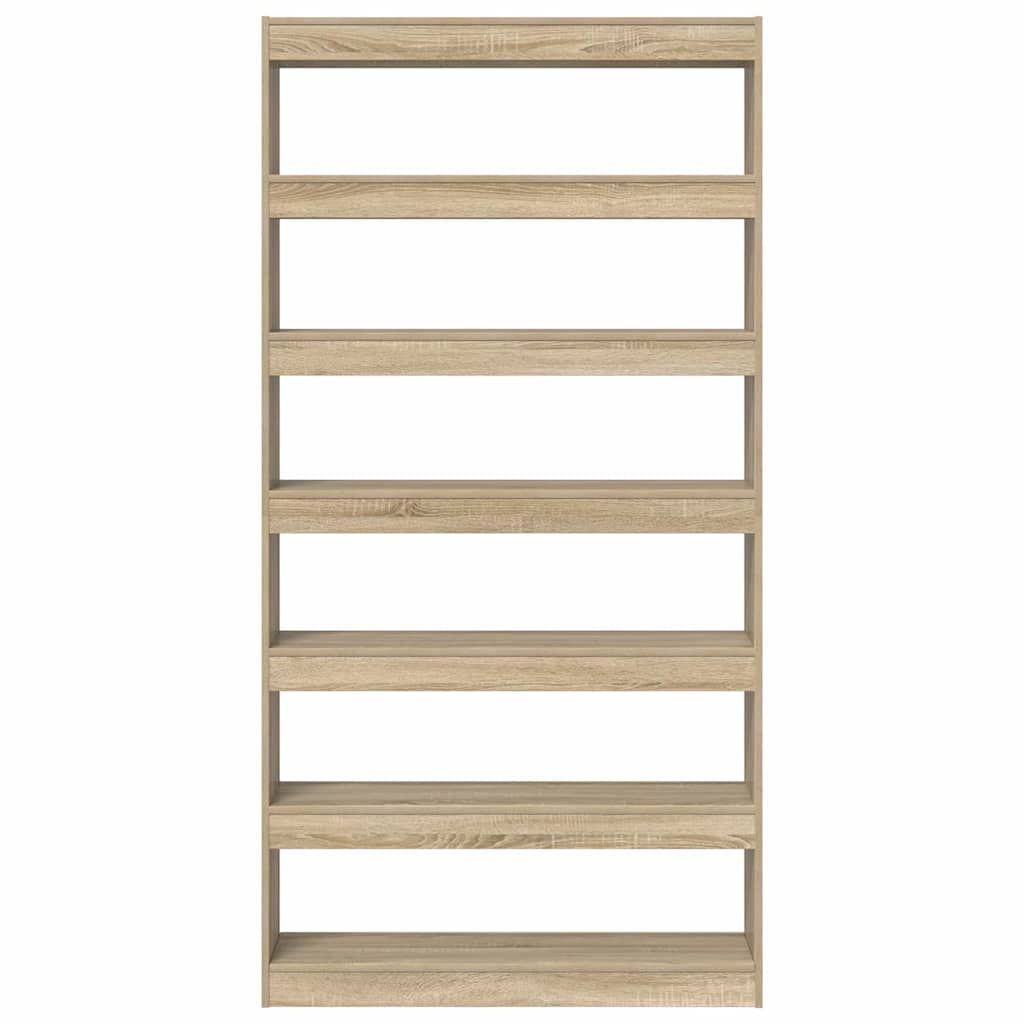 vidaXL Bücherregal Sonoma-Eiche 100 x 30 x 198 cm Holzwerkstoff