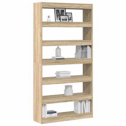 vidaXL Bücherregal Sonoma-Eiche 100 x 30 x 198 cm Holzwerkstoff