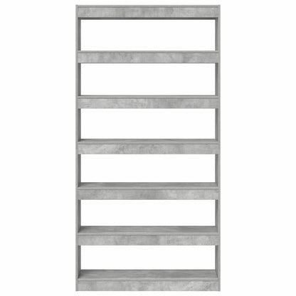 vidaXL Bücherregal Beton Grau 100 x 30 x 198 cm Holzwerkstoff