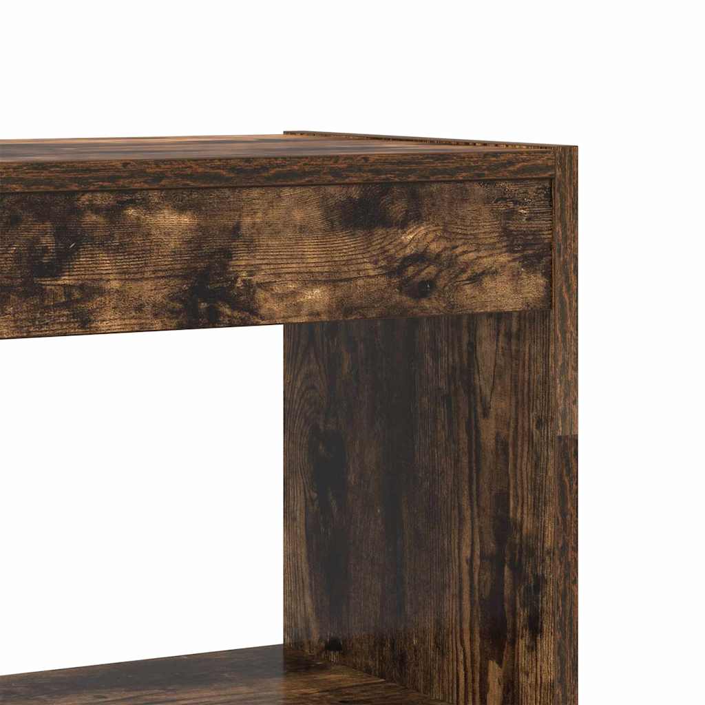 vidaXL Bücherregal Geräucherte Eiche 100 x 30 x 198 cm Holzwerkstoff