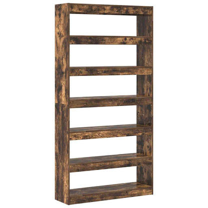 vidaXL Bücherregal Geräucherte Eiche 100 x 30 x 198 cm Holzwerkstoff