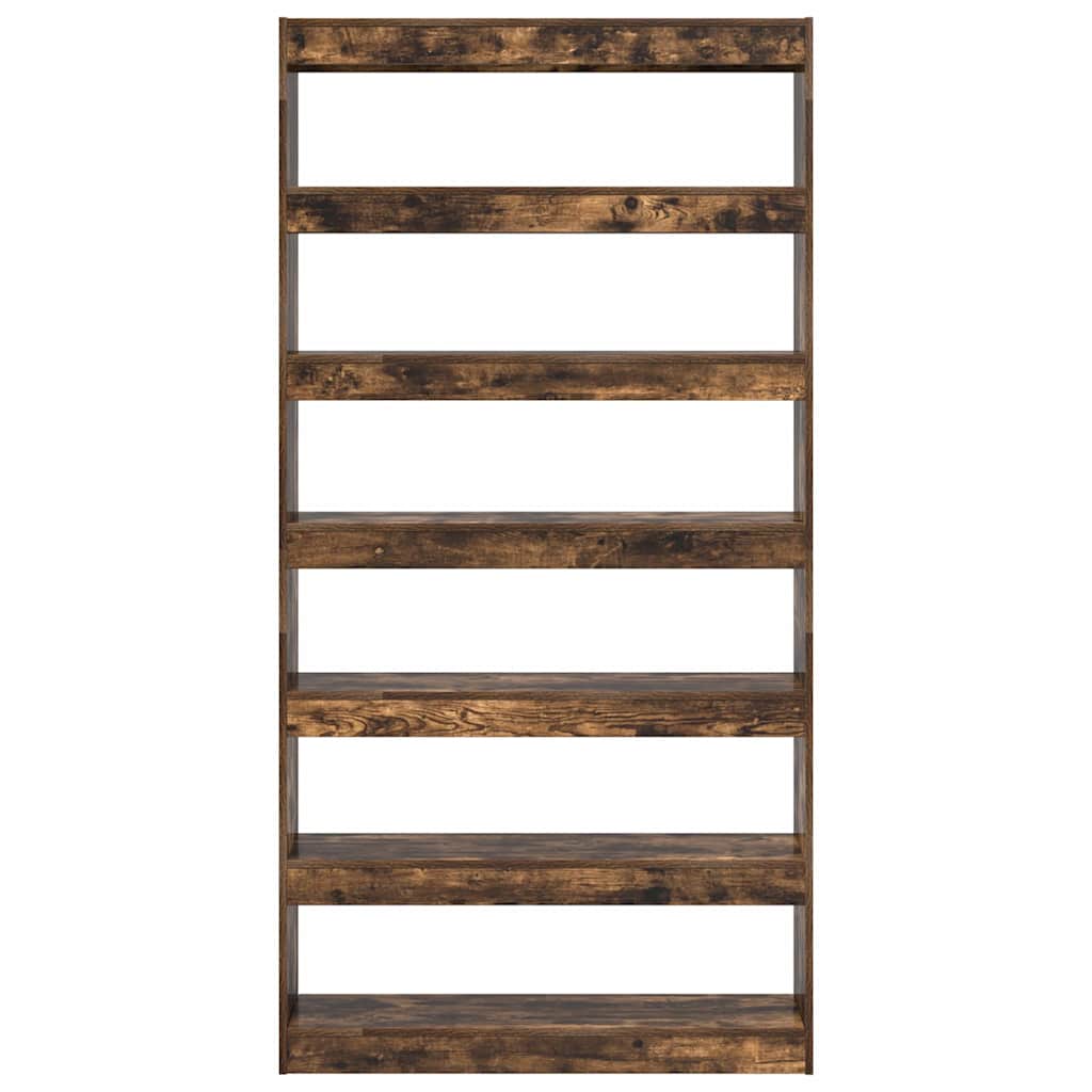 vidaXL Bücherregal Geräucherte Eiche 100 x 30 x 198 cm Holzwerkstoff