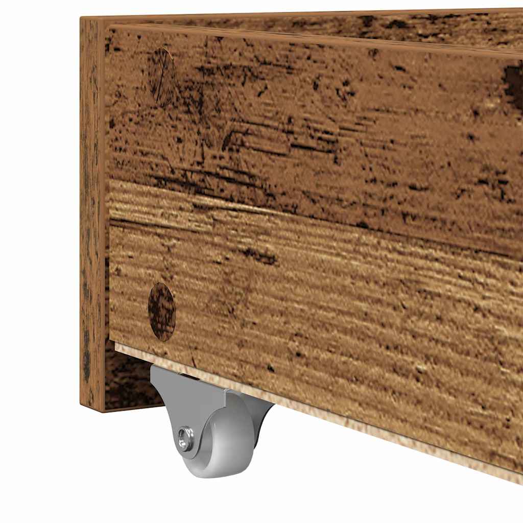 Tagesbett mit Kopfteil Altholz 90 x 200 cm Holzwerkstoff