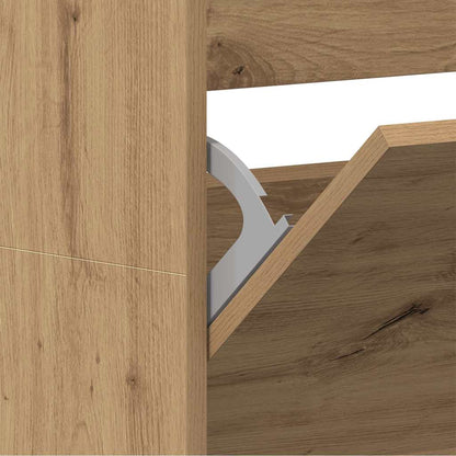 Schuhschrank Artisan-Eiche 80 x 21 x 163,5 cm Holzwerkstoff