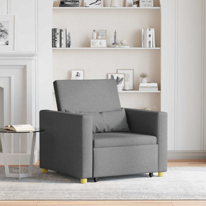 Ausziehbare Schlafcouch Einzel Dunkelgrau 90 x 165 x 87 cm