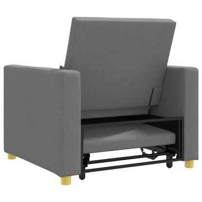 Ausziehbare Schlafcouch Einzel Dunkelgrau 90 x 165 x 87 cm