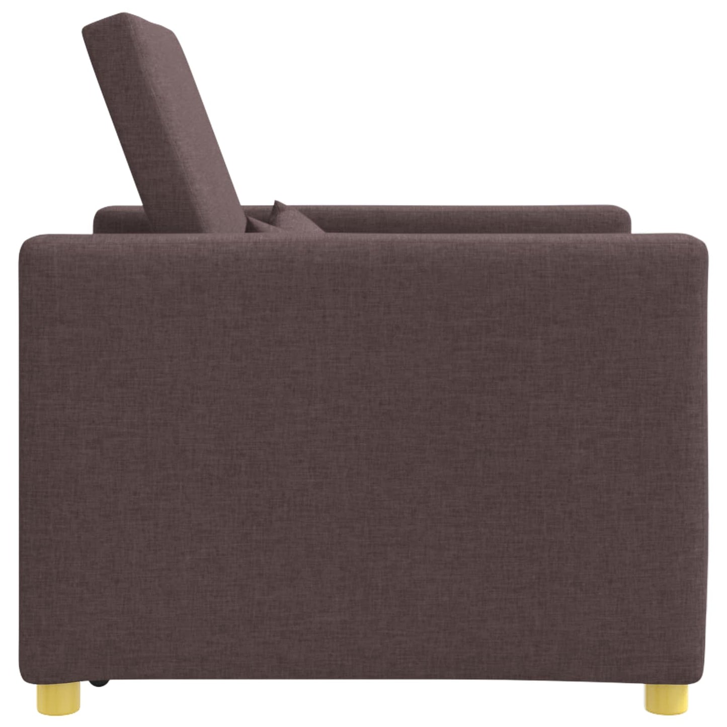 vidaXL Ausziehbare Schlafcouch Einzel Dunkelbraun 90 x 165 x 87 cm