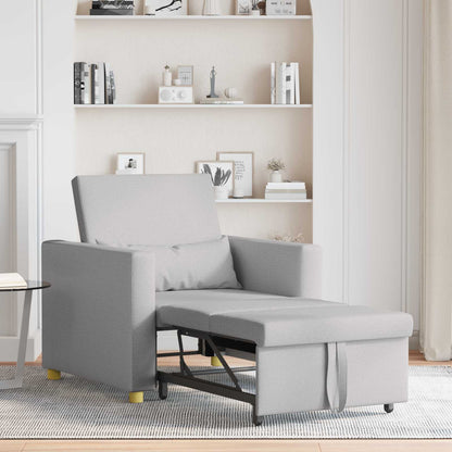 vidaXL Canapé-lit extensible simple Gris nuage 90 x 165 x 87 cm