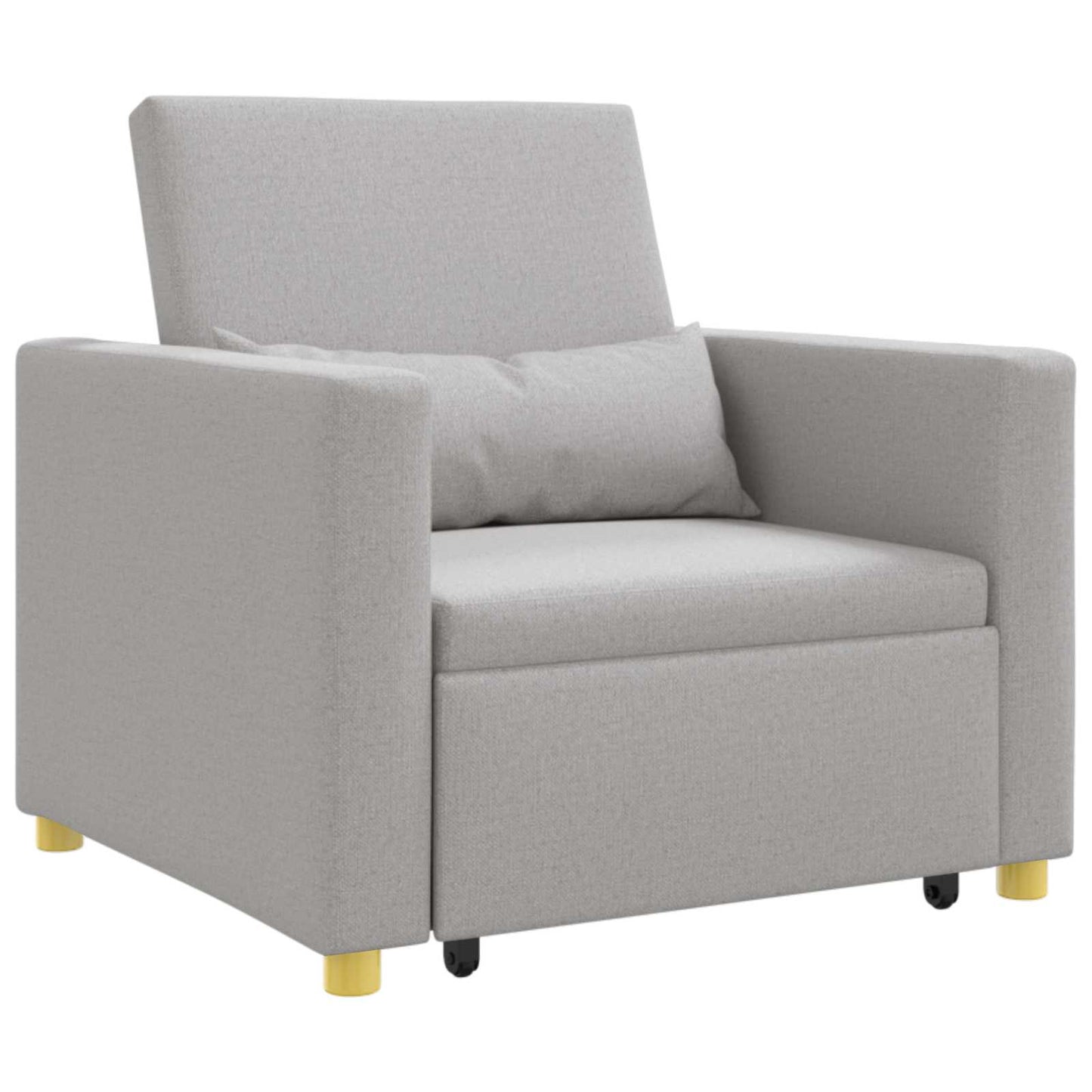 vidaXL Canapé-lit extensible simple Gris nuage 90 x 165 x 87 cm