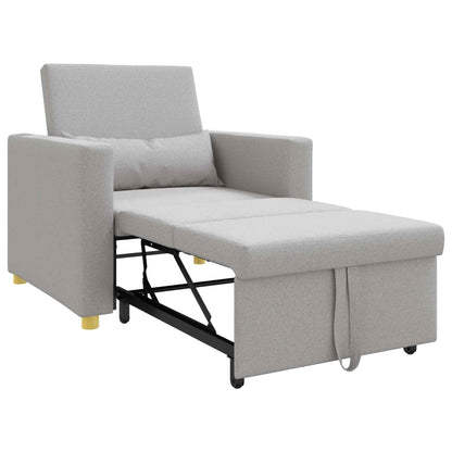 vidaXL Canapé-lit extensible simple Gris nuage 90 x 165 x 87 cm
