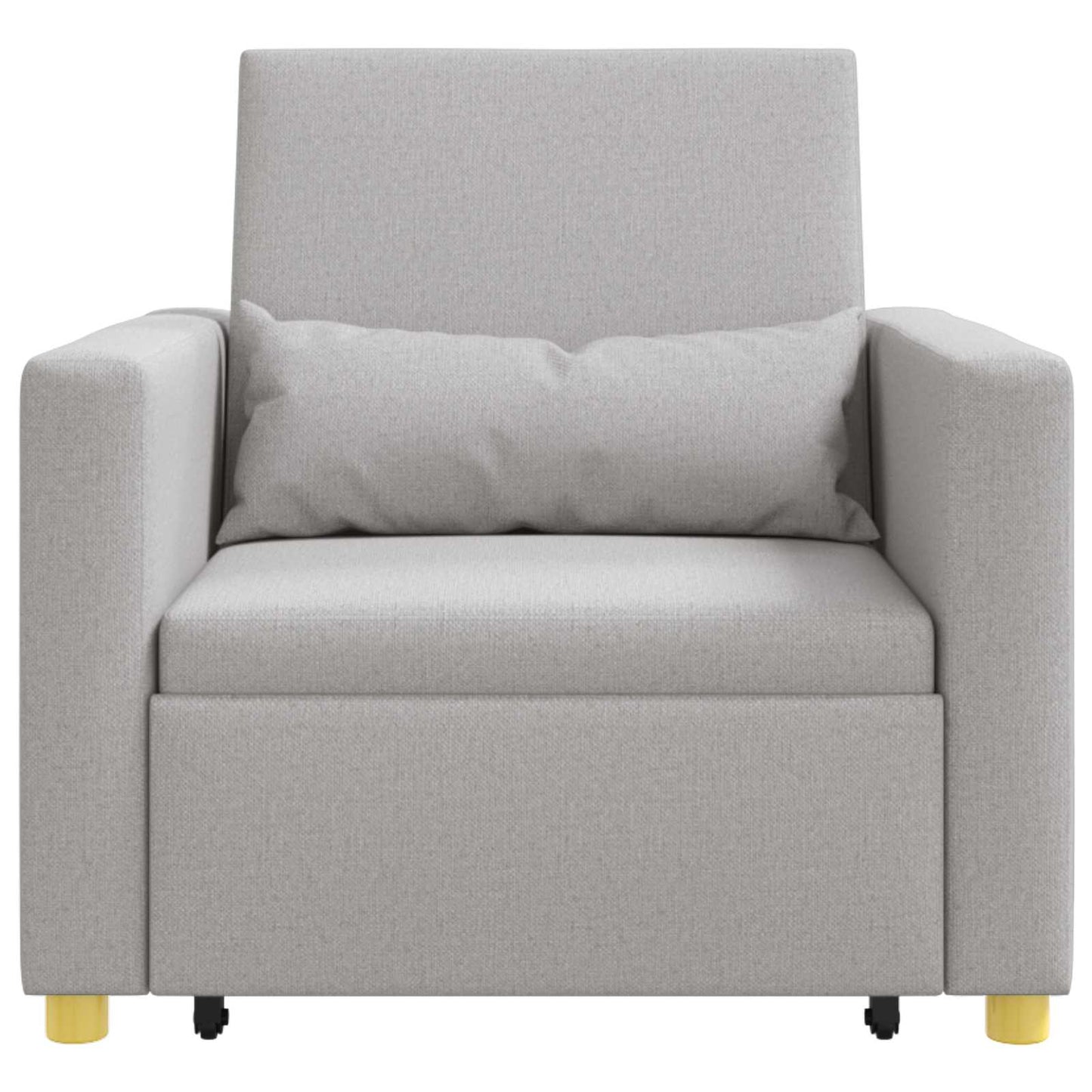 vidaXL Canapé-lit extensible simple Gris nuage 90 x 165 x 87 cm